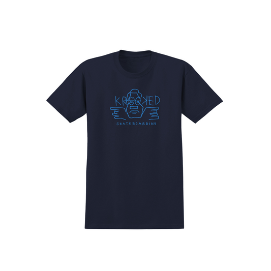 KROOKED - ARKETYPE TEE - NAVY