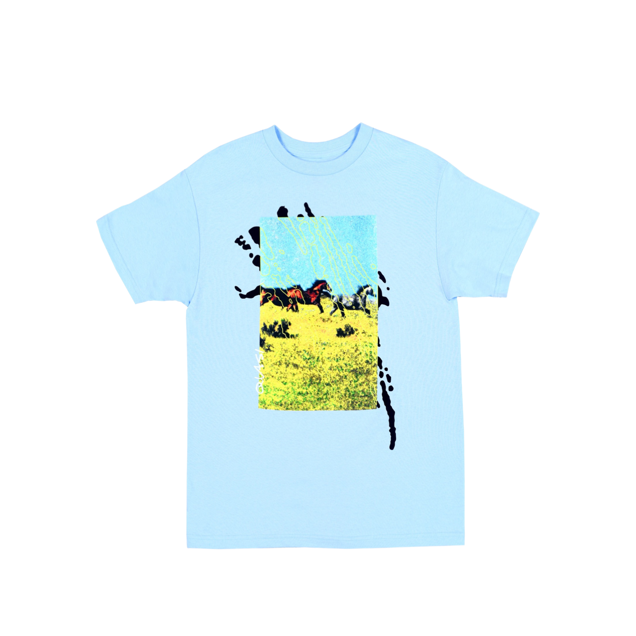 QUASI - ONTANA TEE - PALE BLUE