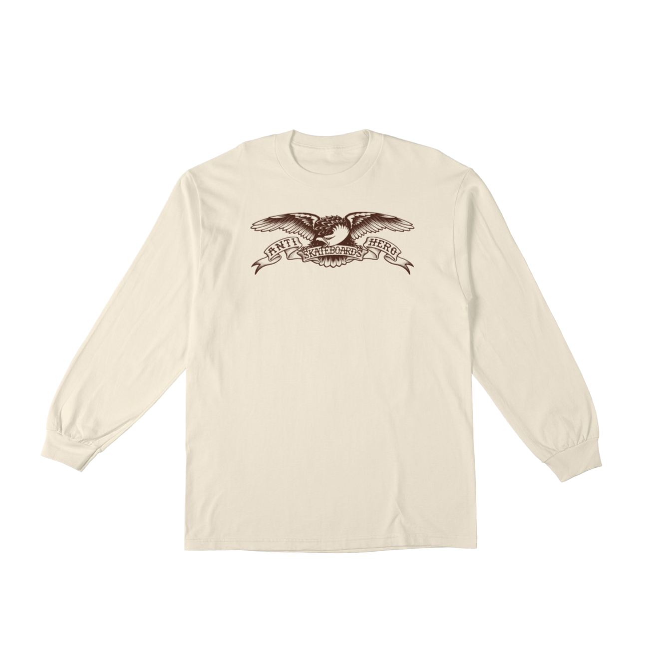 ANTI HERO - BASIC EAGLE LONGSLEEVE TEE - NATURAL