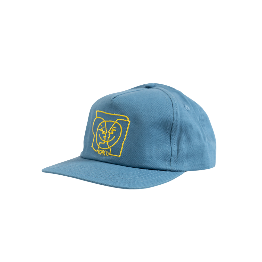 KROOKED - MOONSMILE ADJUSTABLE CAP - BLUE