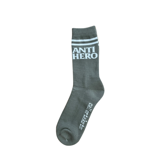 ANTI HERO - IF FOUND BLACKHERO SOCK - GREY