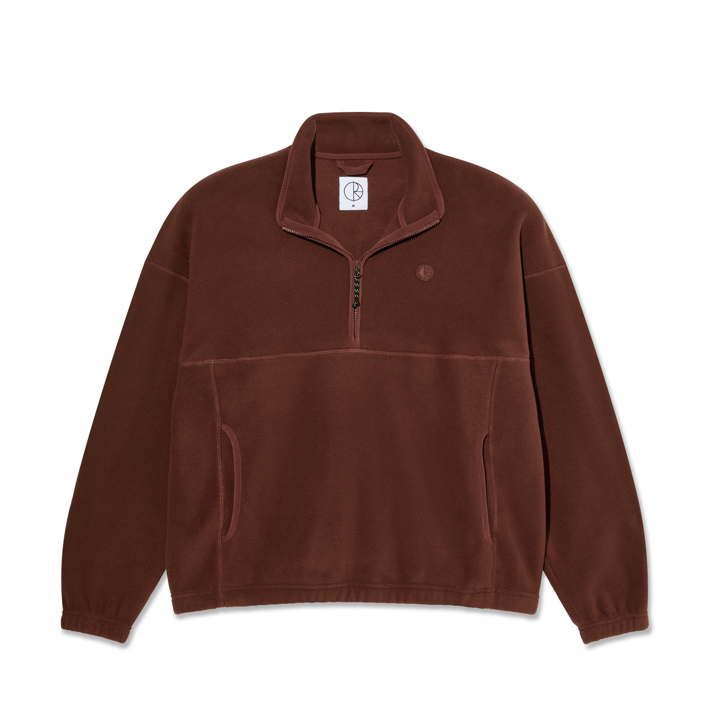 POLAR SKATE CO - IVAN HALF ZIP SWEATER - WINE