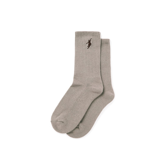 POLAR SKATE CO - NO COMPLY RIB SOCKS - SAND/BROWN