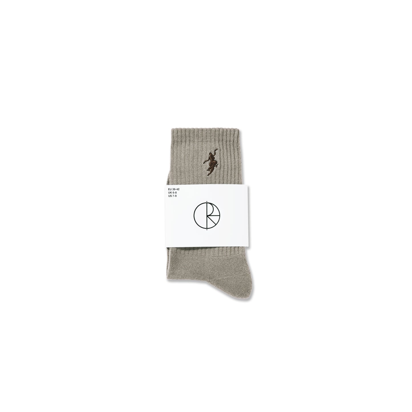 POLAR SKATE CO - NO COMPLY RIB SOCKS - SAND/BROWN