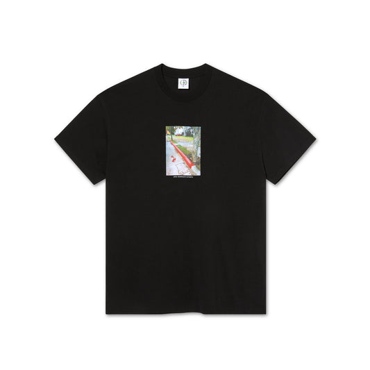 POLAR SKATE CO - RED CURB TEE - BLACK