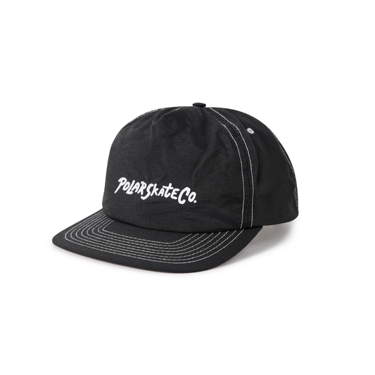 POLAR SKATE CO - SURF LOGO EARL CAP - BLACK