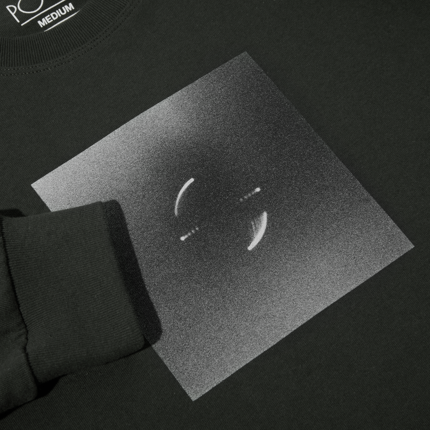 POLAR SKATE CO - MAGNETIC FIELD LS TEE - DIRTY BLACK