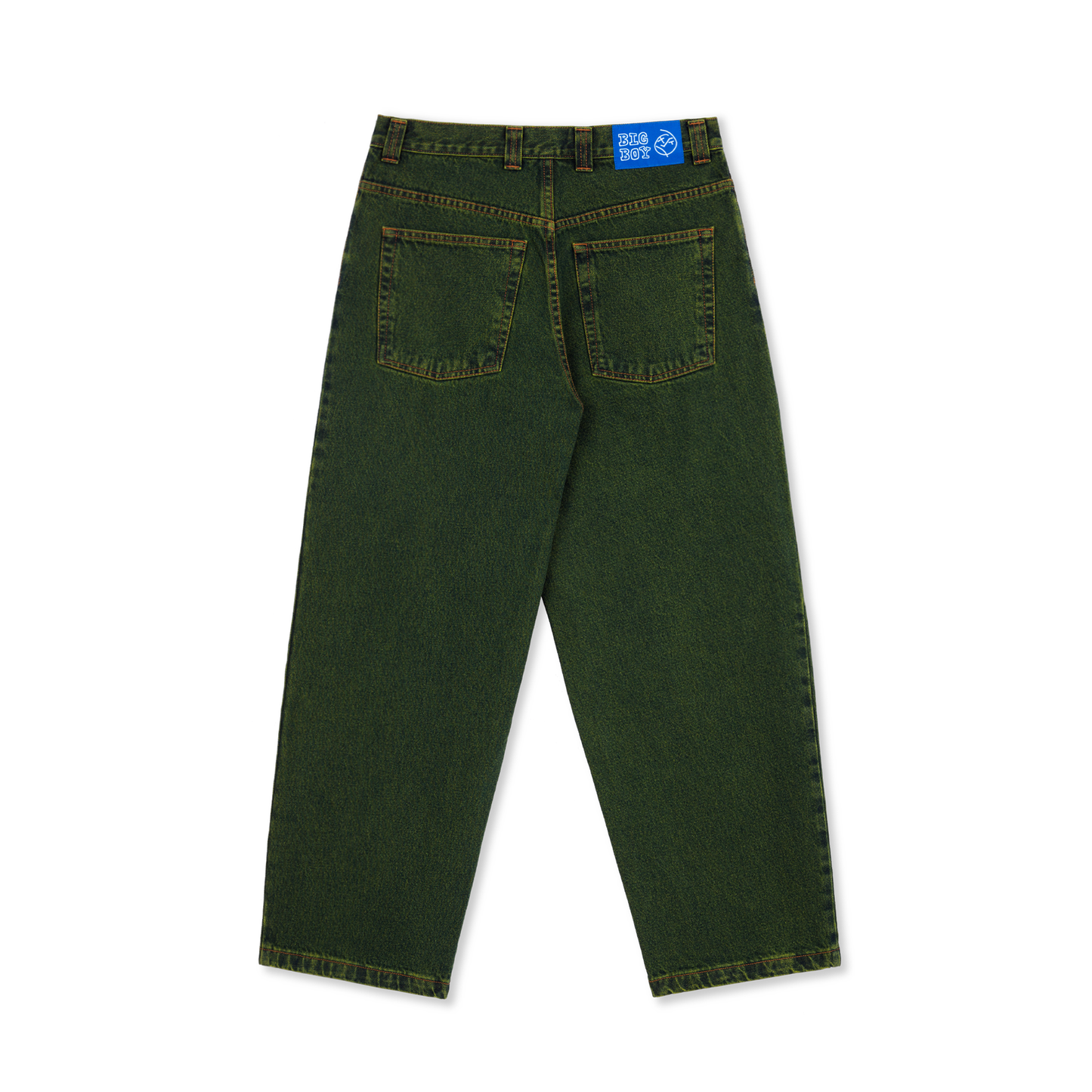 POLAR SKATE CO - BIG BOY PANTS - CHARTREUSE/BLUE