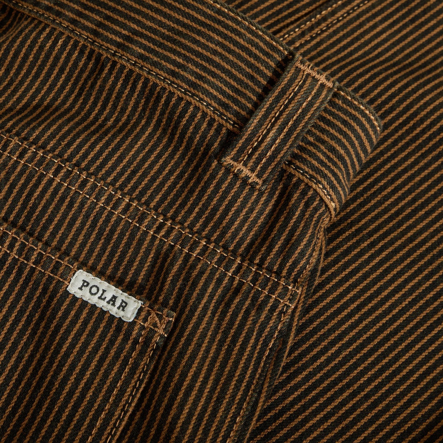 POLAR SKATE CO - 93! WORK PANTS - HICKORY STRIPE