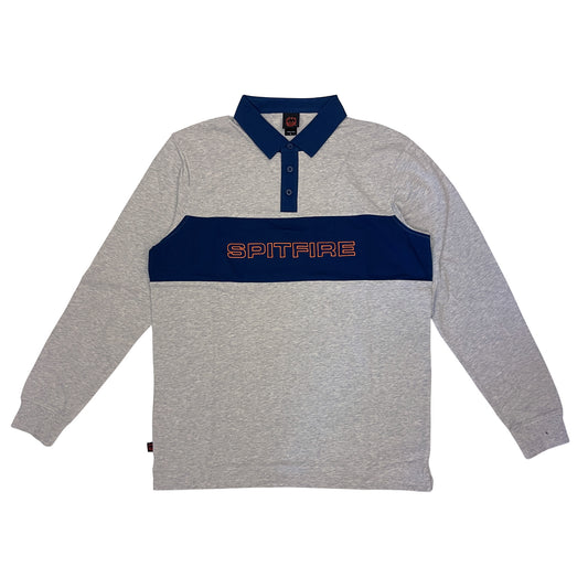 SPITFIRE - RUGBY GEARY LONGSLEEVE - HEATHER/NAVY