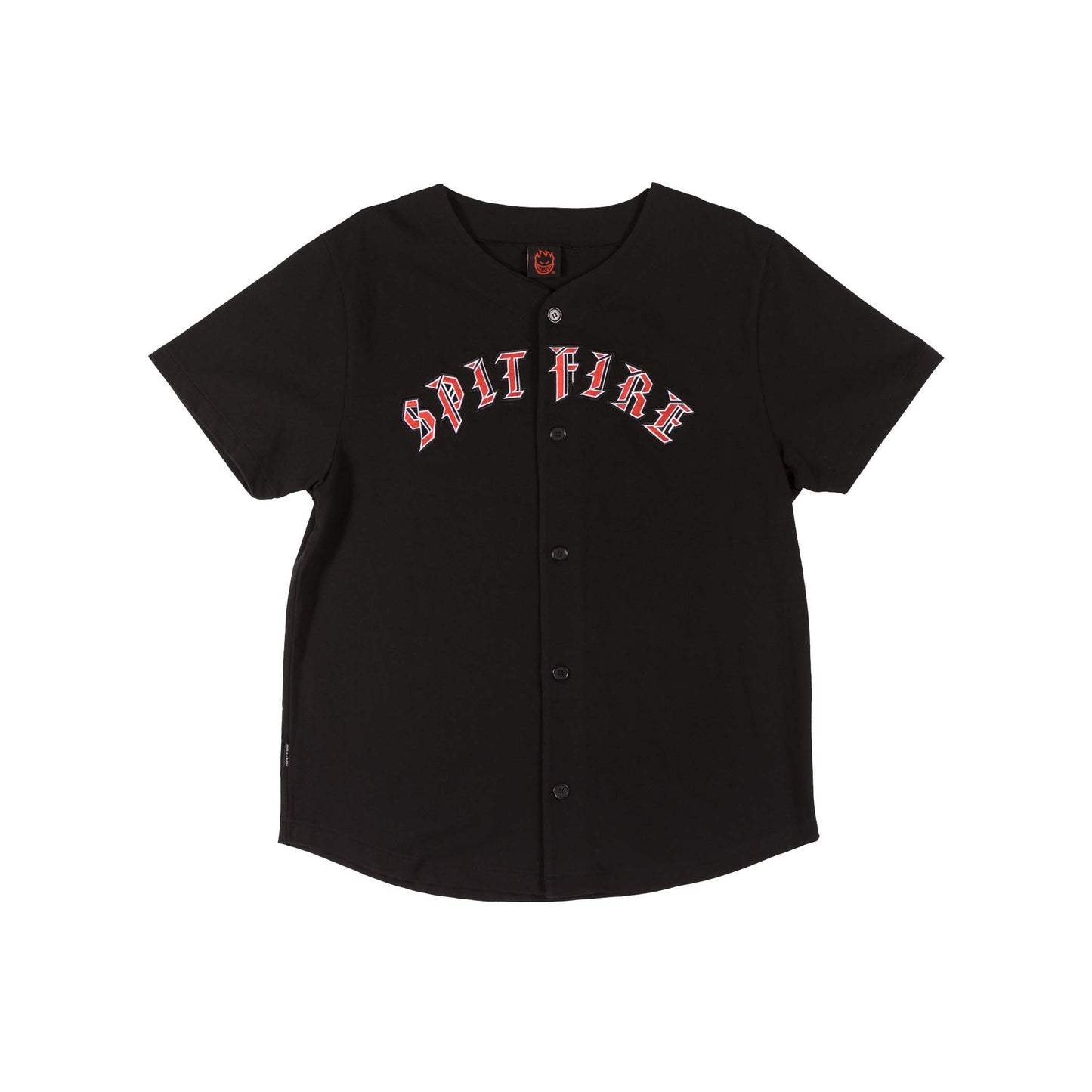 SPITFIRE - OLDE ARCH JERSEY TEE - BLACK