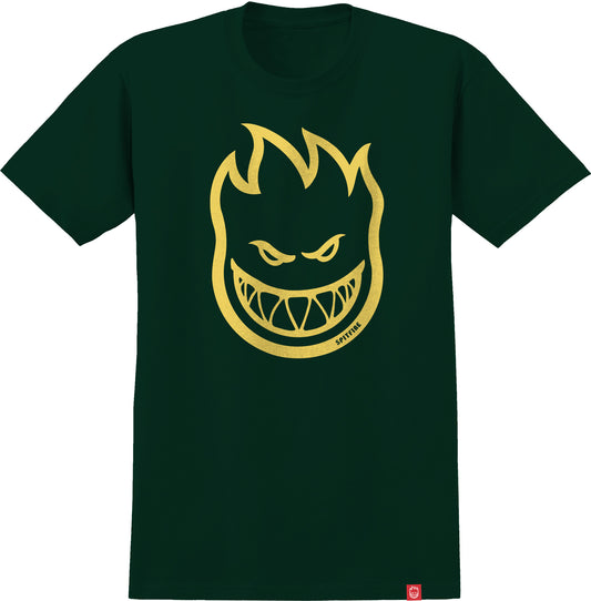 SPITFIRE - BIGHEAD TEE - GREEN/YELLOW