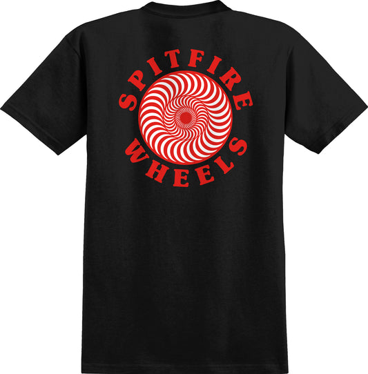 SPITFIRE - OG CLASSIC FILL TEE - BLACK/RED