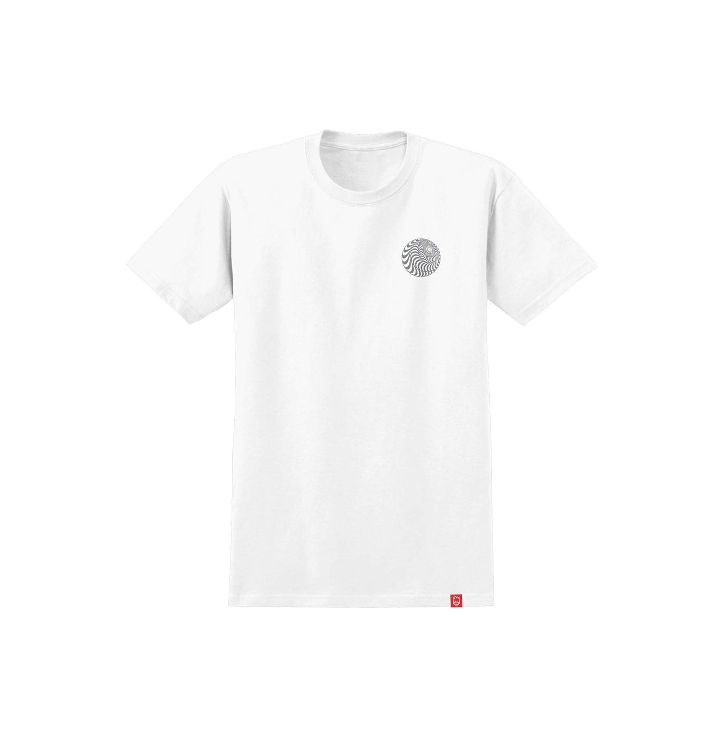 SPITIFIRE - SKEWED CLASSIC TEE - WHITE/SILVER