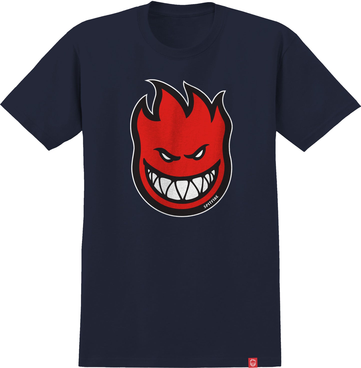 SPITFIRE - BIGHEAD FILL YOUTH TEE - NAVY/RED