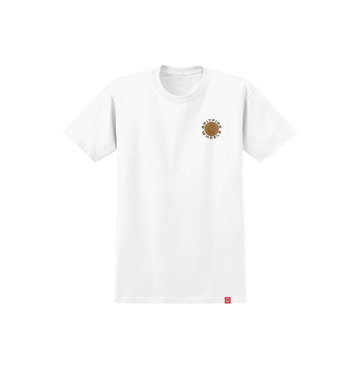 SPITFIRE - CLASSIC '87 SWIRL TEE - WHITE/ORANGE