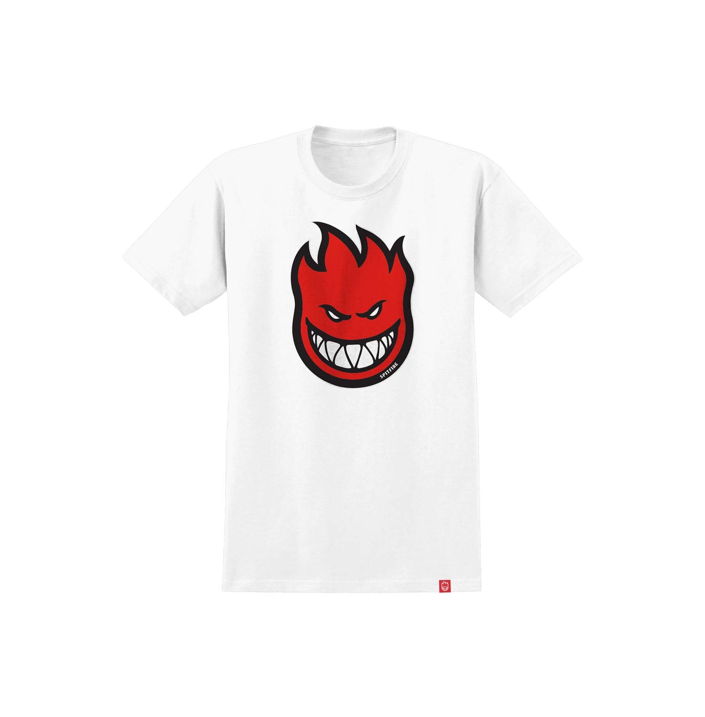 SPITFIRE - BIGHEAD FILL TEE - WHITE/RED - YOUTH SIZE