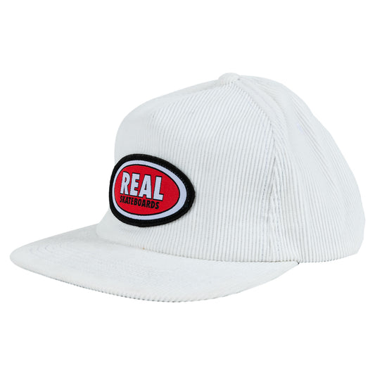 REAL - OVAL ADJUSTABLE CAP - WHITE/RED