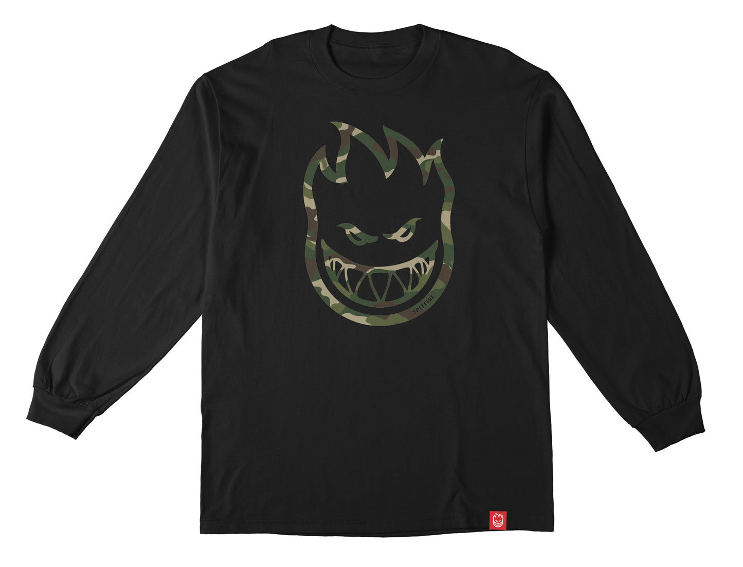 SPITFIRE - BIGHEAD FILL LONGSLEEVE YOUTH TEE - BLACK