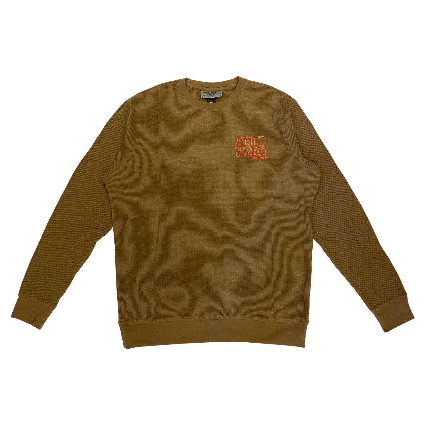 ANTI HERO - BLACKHERO WAFFLE KNIT LONGSLEEVE - BROWN