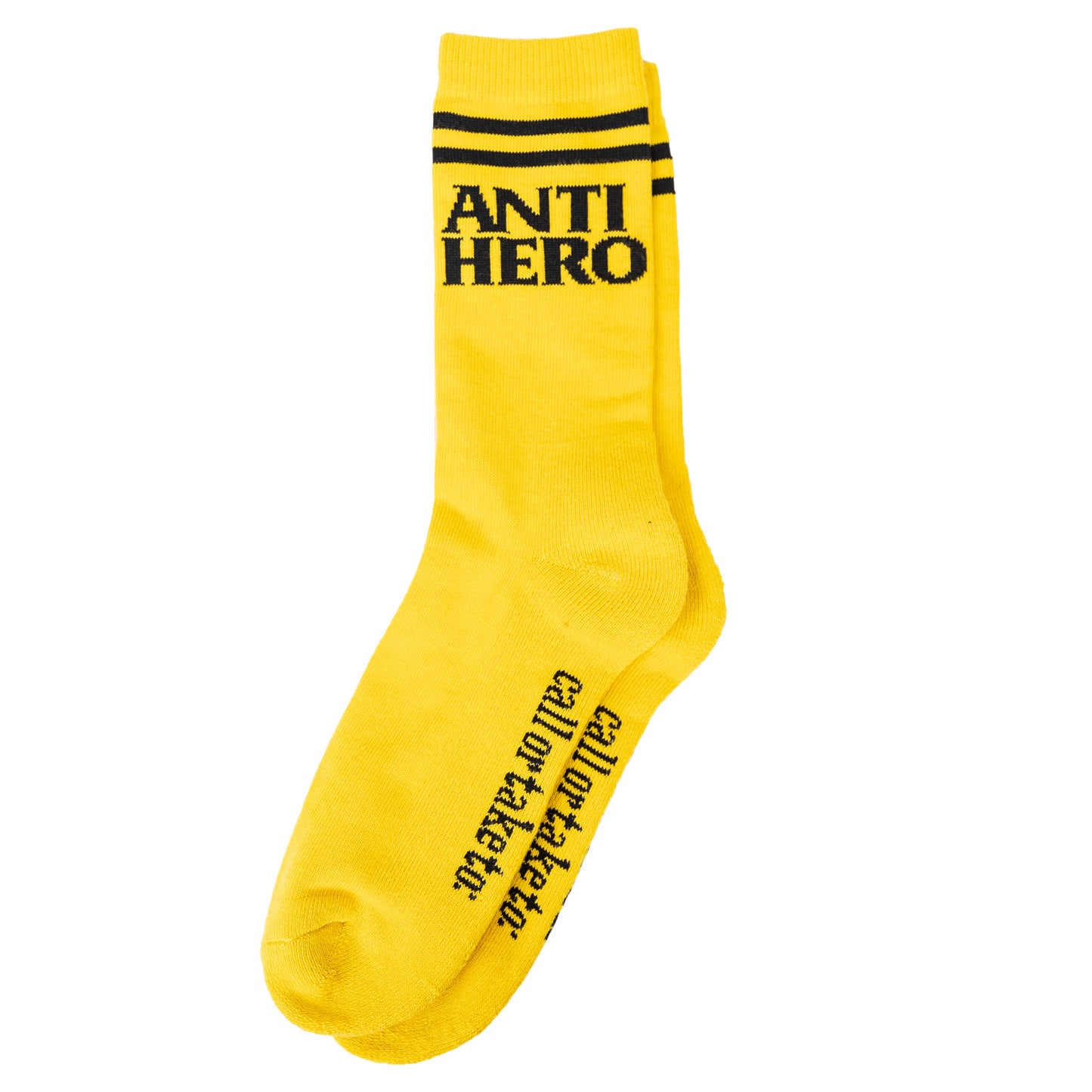 ANTI HERO - BLACKHERO IF FOUND SOCK - YELLOW/BLACK