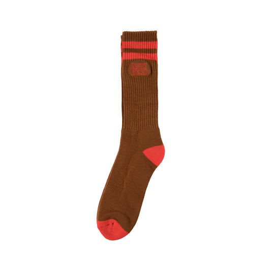 ANTI HERO - BLACKHERO OUTLINE SOCKS - BROWN/RED