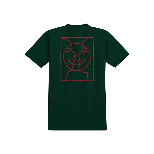 KROOKED - MOON SMILE TEE - GREEN