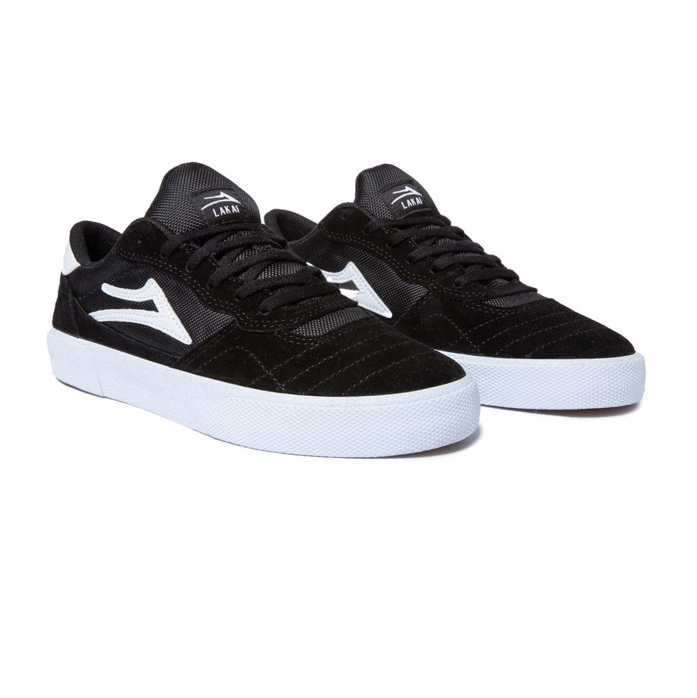 LAKAI - CAMBRIDGE SHOES - BLACK/WHITE SUEDE