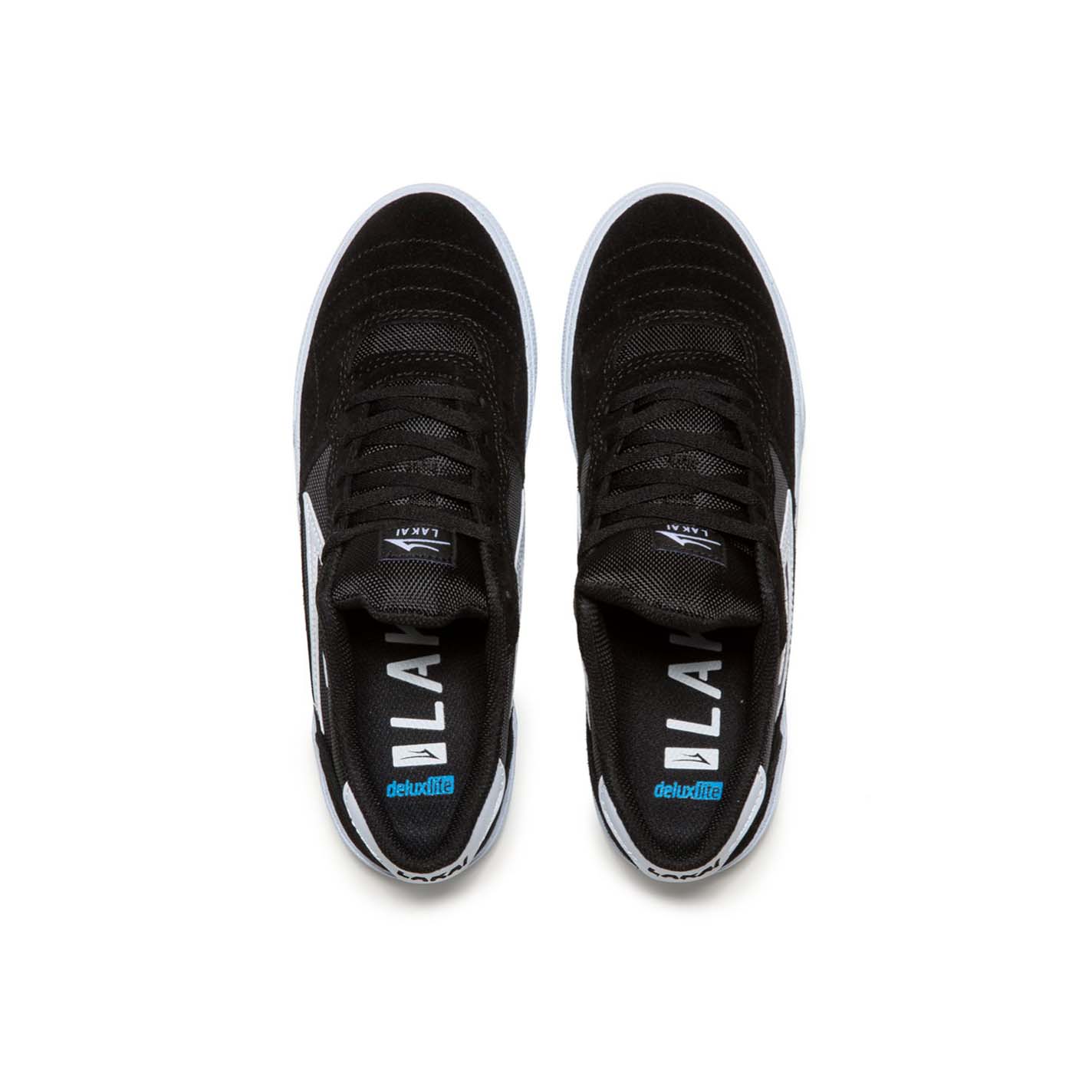 LAKAI - CAMBRIDGE SHOES - BLACK/WHITE SUEDE