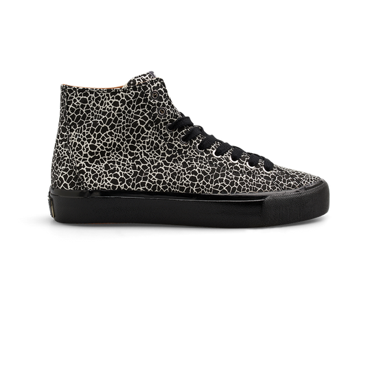LAST RESORT AB - VM003 HI CANVAS SHOE - CRACKED BLACK