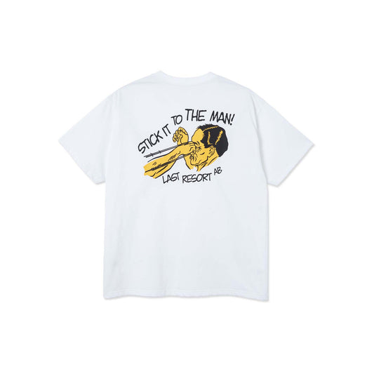 LAST RESORT AB - STICK IT TEE - WHITE