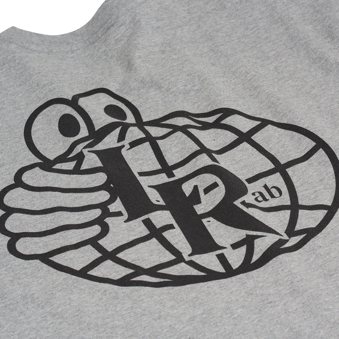 LAST RESORT AB - ATLAS MONOGRAM TEE - GREY/BLACK