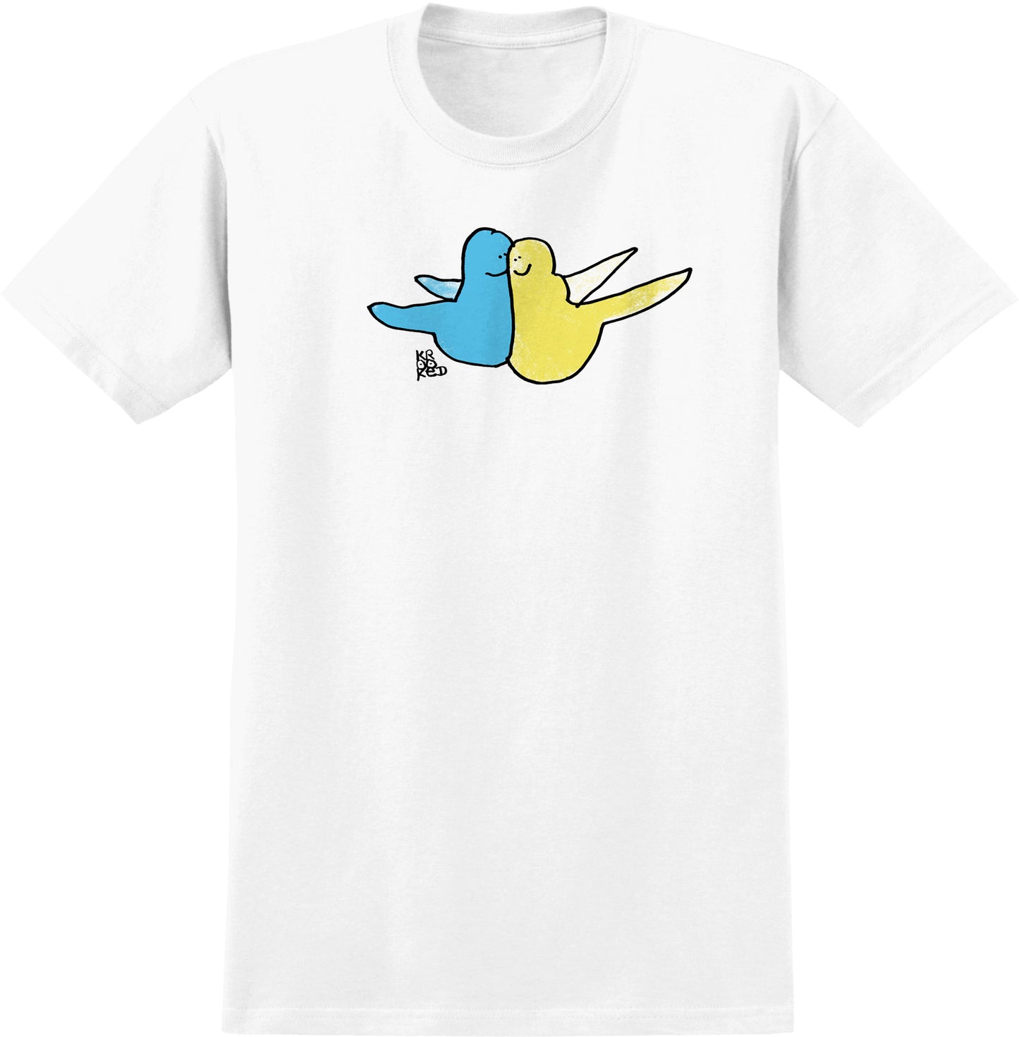 KROOKED - BIRDHUG TEE - WHITE