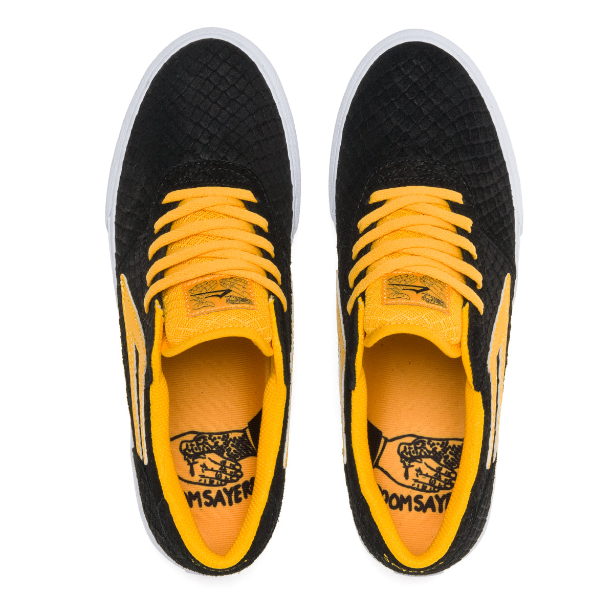 LAKAI X DOOMSAYERS - MANCHESTER SHOES - BLACK/GOLD SUEDE