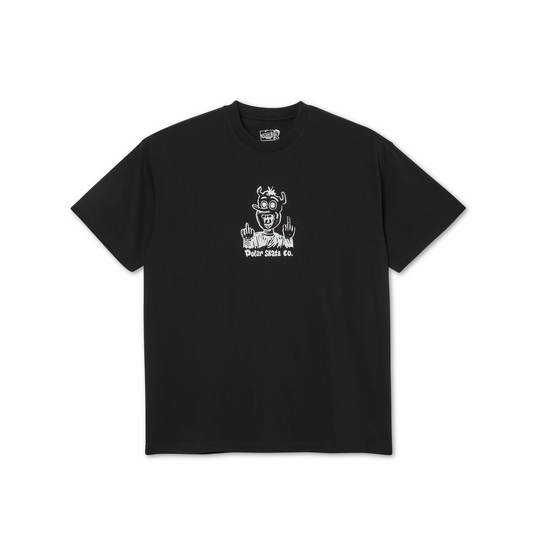 POLAR SKATE CO - DEVIL MAN TEE - BLACK