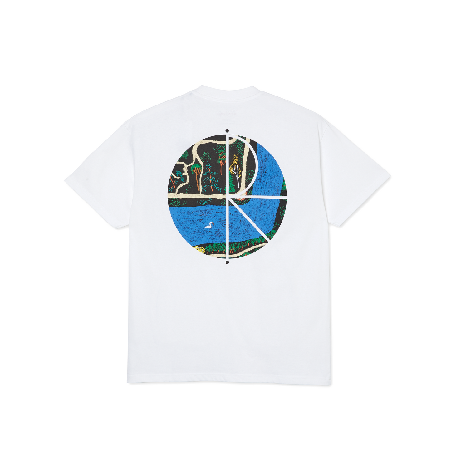 POLAR SKATE CO - SLOTTSPARKEN FILL TEE - WHITE