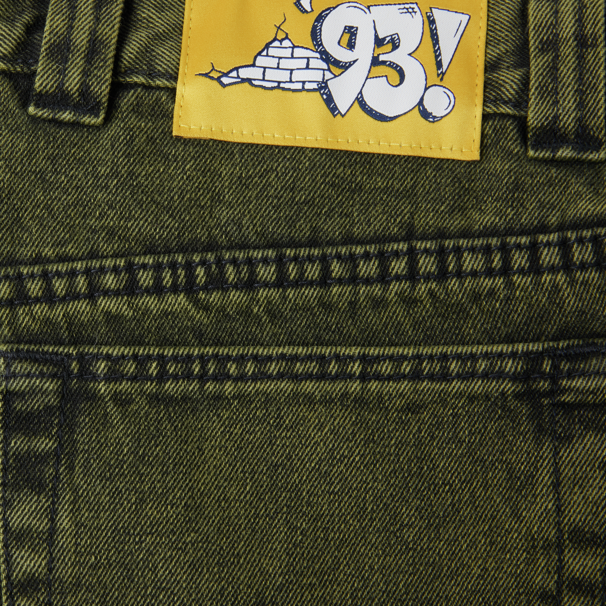 POLAR SKATE CO - '93! DENIM JEANS - GREEN BLACK – New Traditions