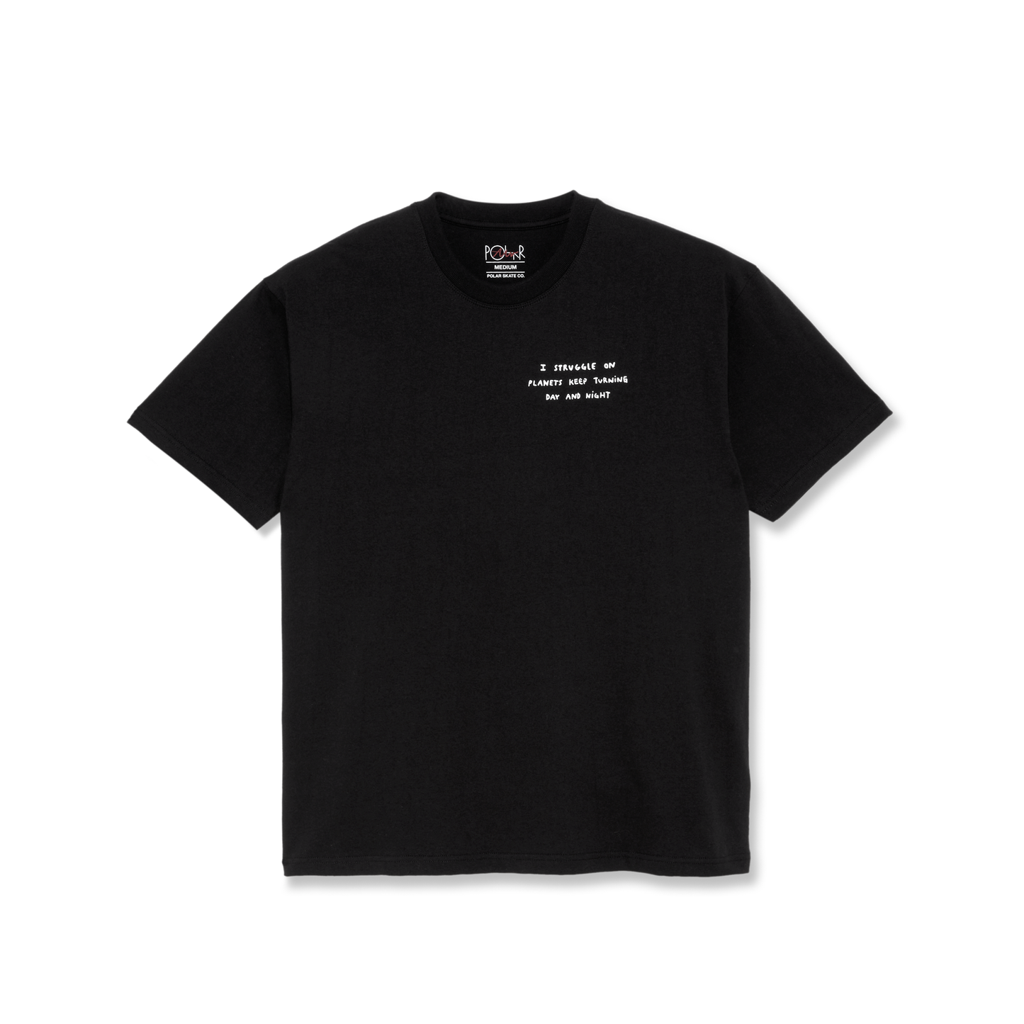 POLAR SKATE CO - STRUGGLE TEE - BLACK