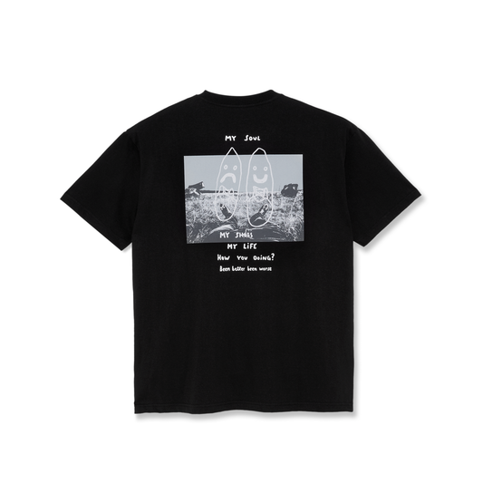 POLAR SKATE CO - STRUGGLE TEE - BLACK