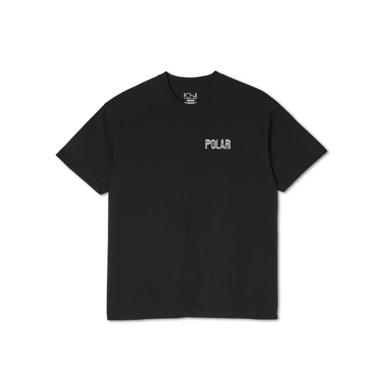 POLAR SKATE CO - EARTHQUAKE LOGO TEE - BLACK