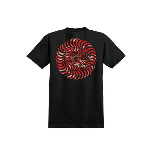 SPITFIRE - CLASSIC SWIRL CAMO TEE - BLACK/RED