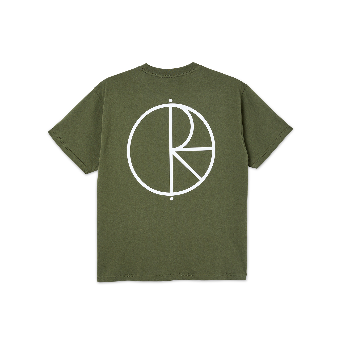 POLAR SKATE CO - STROKE LOGO TEE - UNIFORM GREEN