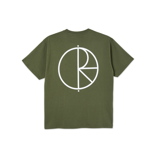 POLAR SKATE CO - STROKE LOGO TEE - UNIFORM GREEN