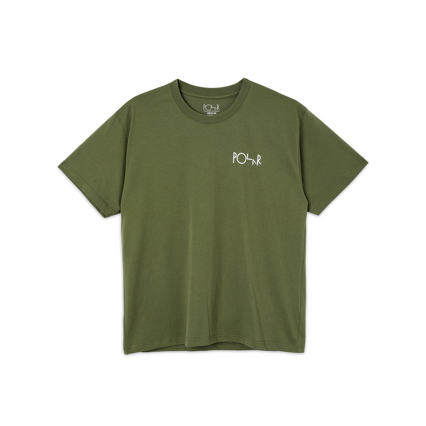 POLAR SKATE CO - STROKE LOGO TEE - UNIFORM GREEN