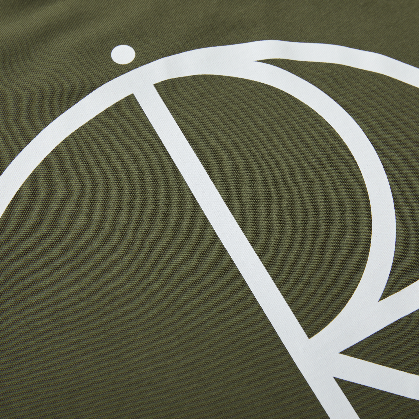 POLAR SKATE CO - STROKE LOGO TEE - UNIFORM GREEN