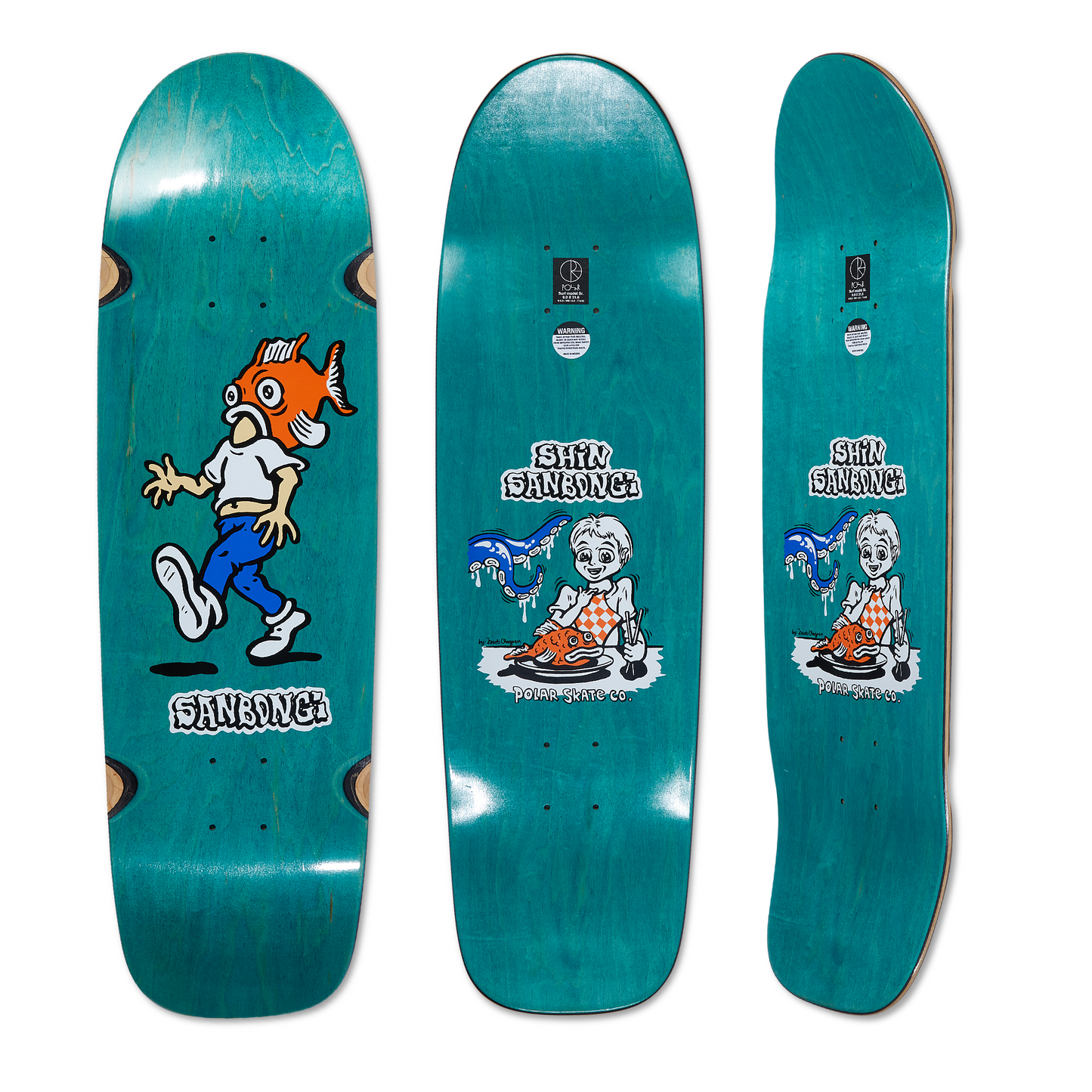 POLAR SKATE CO - SHIN SANBONGI FISH HEAD DECK