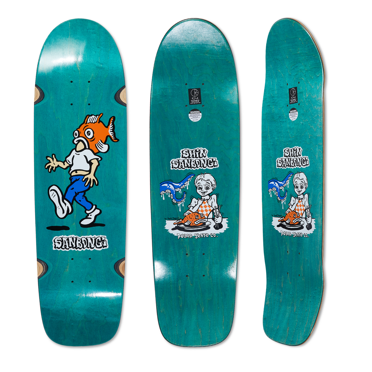 POLAR SKATE CO - SHIN SANBONGI FISH HEAD DECK