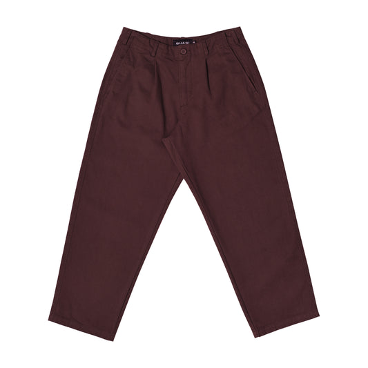 QUASI - WARREN TROUSER PANT - DARK BROWN